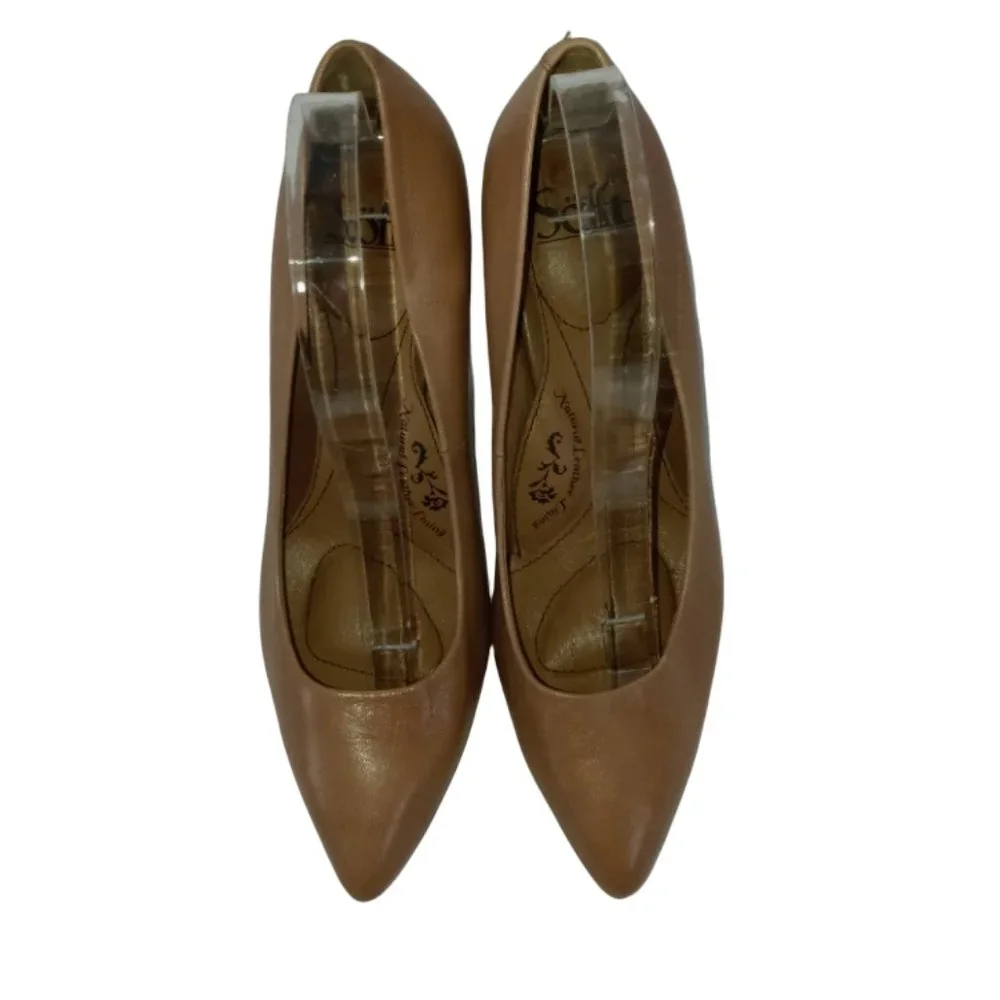 Sofft Leather Pumps Light Brown Shoes Women's Size 8.5 M‎